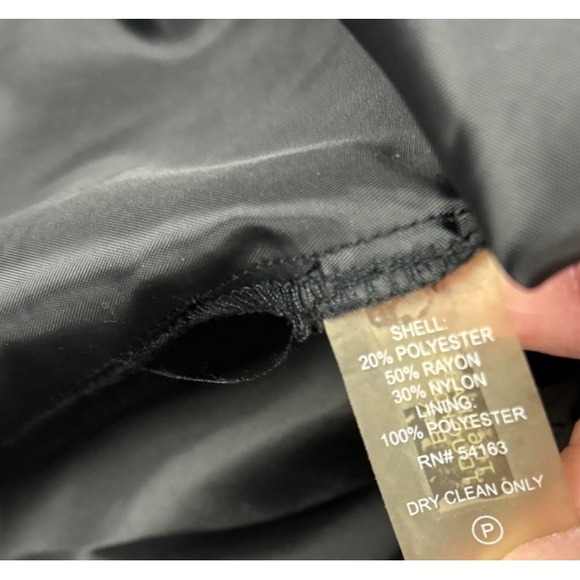 Tommy Hilfiger Dress Womens Size 10 Blue/Black Sleeveless Belted Sheer - Picture 4 of 8